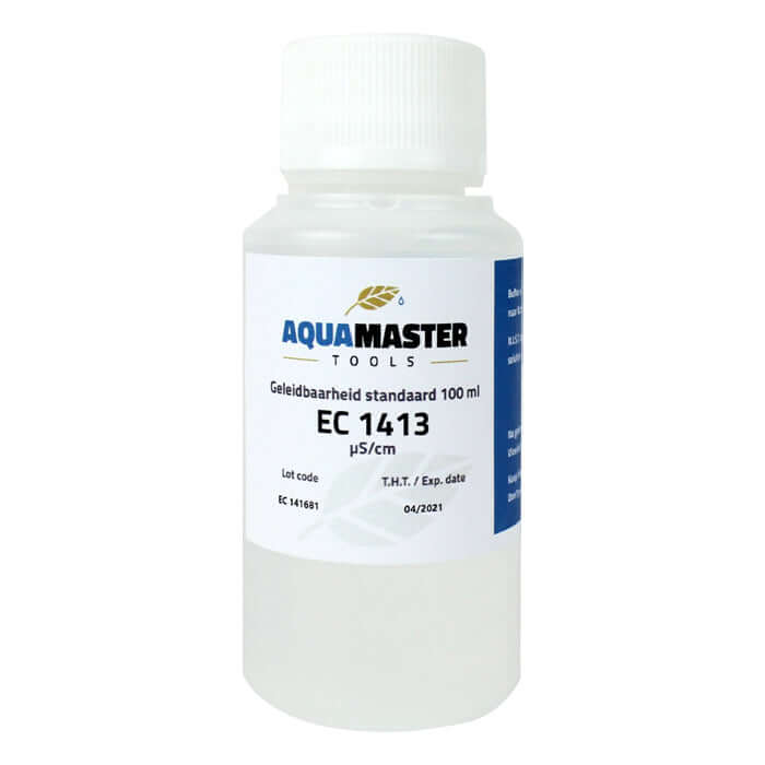 Aqua Master Calibration Solution EC 1413 100ml (Case of 18) - Midwest Grow LLC