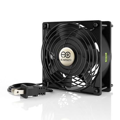 AC Infinity AXIAL 1238, Muffin 120V AC Cooling Fan, 120mm x 120mm x 38mm - Midwest Grow LLC