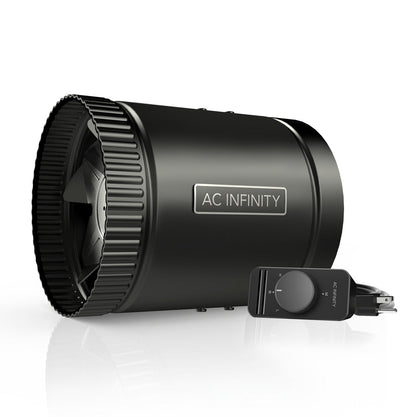 AC Infinity RAXIAL S6, Inline Booster Duct Fan with Speed Controller, 6-Inch - Midwest Grow LLC