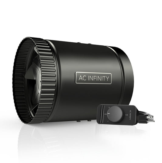 AC Infinity RAXIAL S6, Inline Booster Duct Fan with Speed Controller, 6-Inch - Midwest Grow LLC