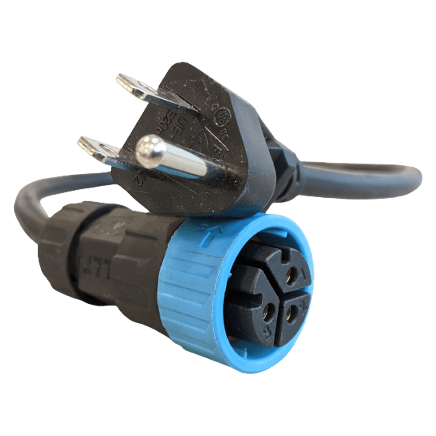Grower's Choice M-25 120V NEMA L5-15P Adapter Cord 1FT - Midwest Grow LLC