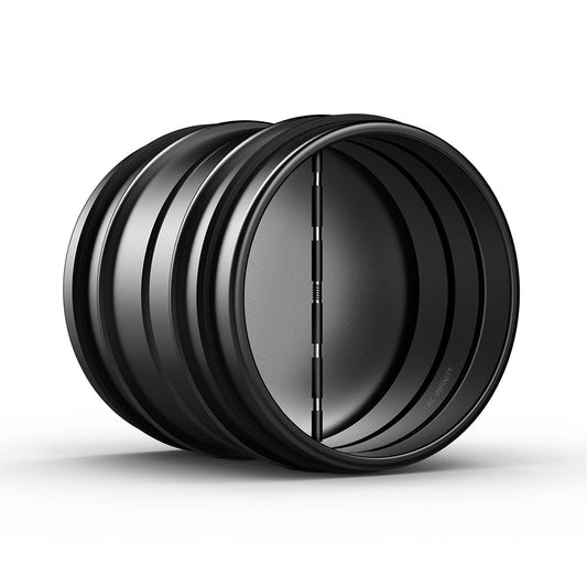 AC Infinity Backdraft Damper Ducting Insert, 8-Inch, Black Galvanized Steel - Midwest Grow LLC