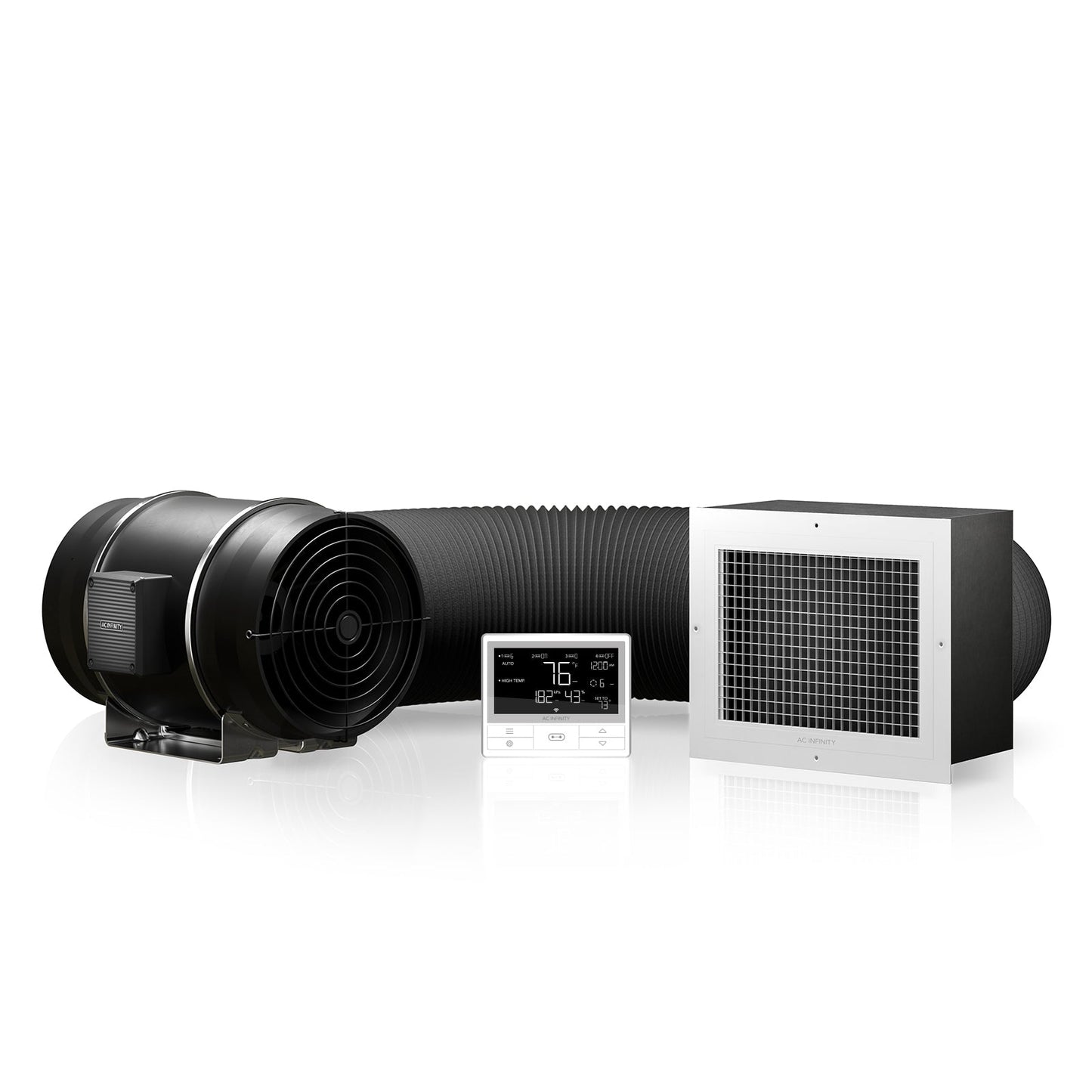 AC Infinity CLOUDWAY T10, Whole House EC Fan, 1200 CFM, Energy Efficient with Temperature Humidity Controller - Midwest Grow LLC