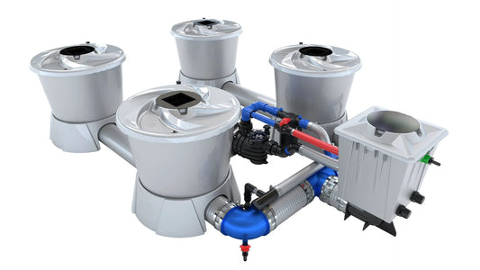 ALIEN Hydroponics V-SYSTEM 4 Pot 2 Row Kit - Midwest Grow LLC