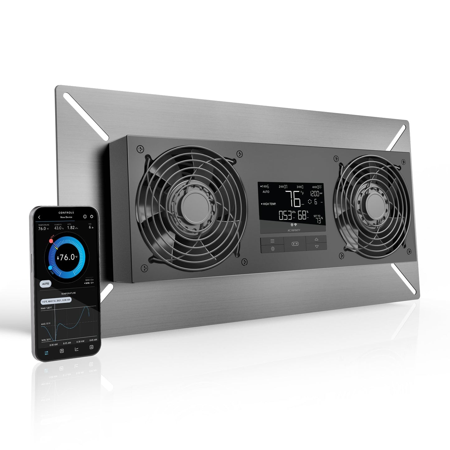 AC Infinity AIRTITAN T8, Crawlspace and Basement Ventilator Fan, Temperature and Humidity Controller, IP-44 Rated, Exhaust - Midwest Grow LLC