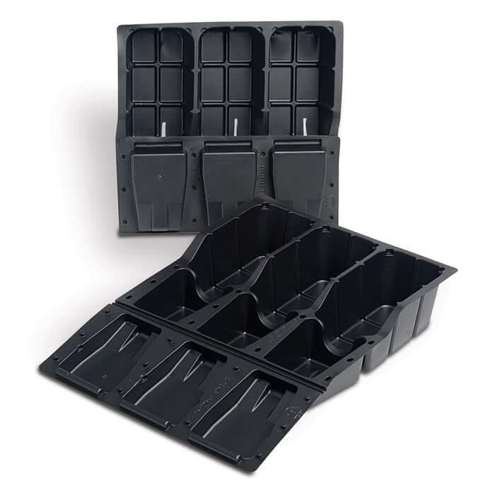 Clone Shipper Black 3 Plant Single Guide with Vent - Midwest Grow LLC