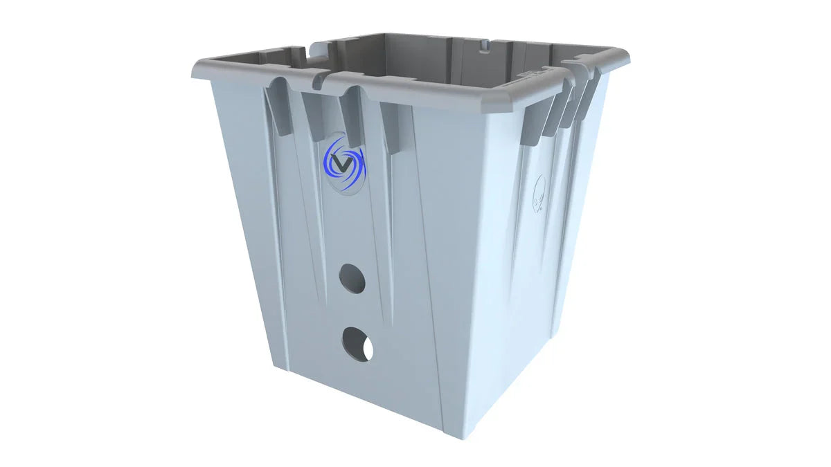 ALIEN Hydroponics Header Pot 20L Silver 40mm - Midwest Grow LLC