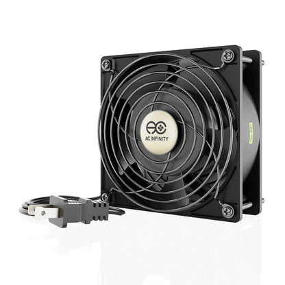 AC Infinity AXIAL LS1238, Muffin 120V AC Cooling Fan, 120mm x 120mm x 38mm, Low Speed - Midwest Grow LLC