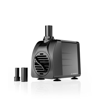 AC Infinity Submersible Water Pump, 3-Feet Lift Height, 132 GPH (500 L/H) - Midwest Grow LLC