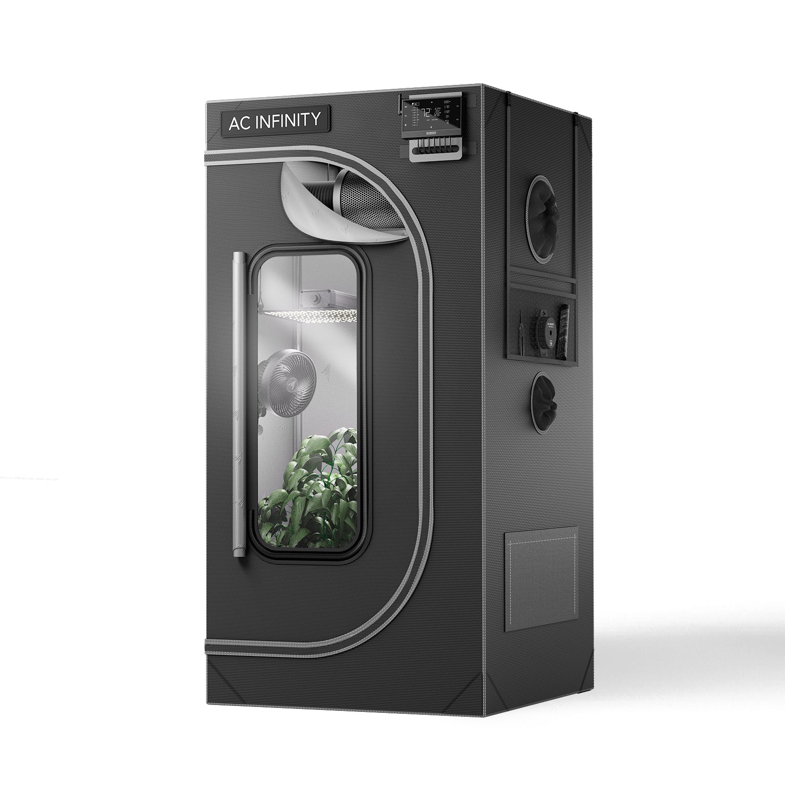 AC Infinity CLOUDLAB 422, Advance Grow Tent 2x2, 2000D Diamond Mylar Canvas, 24" x 24" x 48" - Midwest Grow LLC