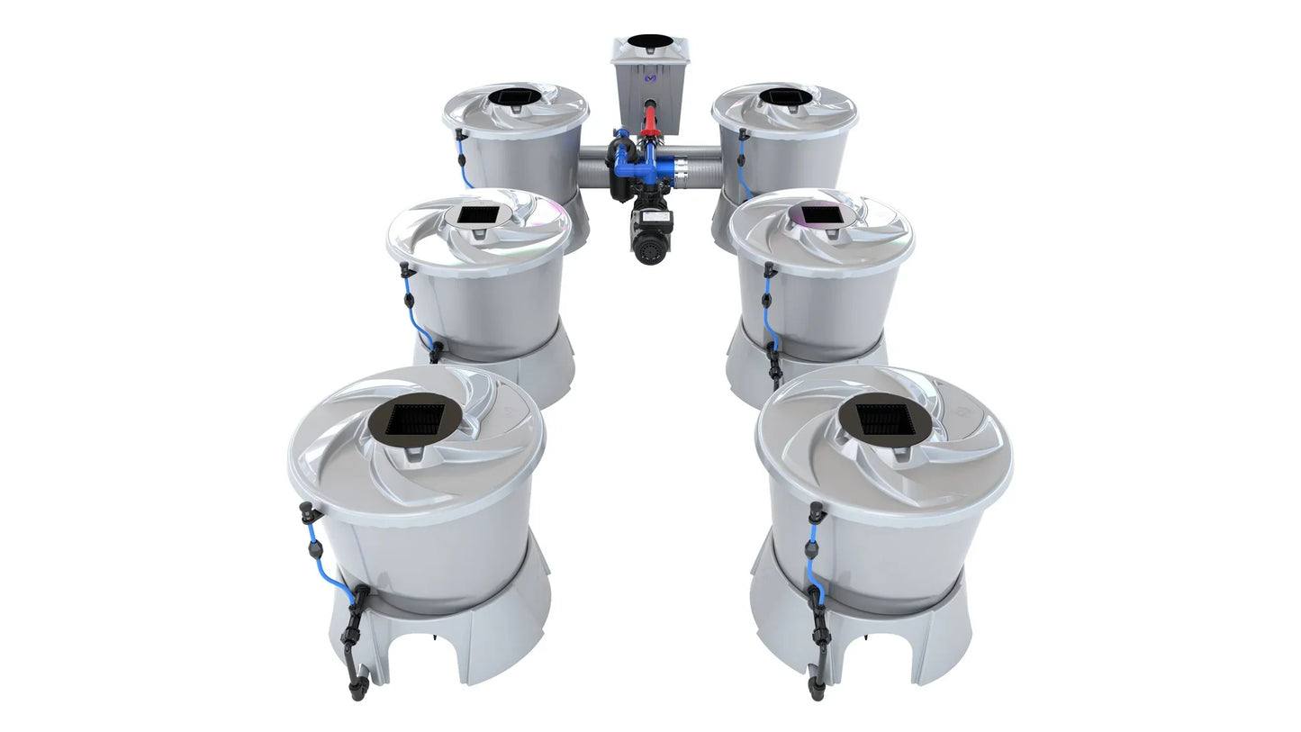 ALIEN Hydroponics V-SYSTEM 6 Pot 2 Row Kit - Midwest Grow LLC