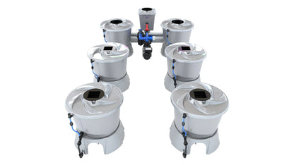 ALIEN Hydroponics V-SYSTEM 6 Pot 2 Row Kit - Midwest Grow LLC