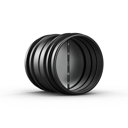 AC Infinity Backdraft Damper Ducting Insert, 4-Inch, Black Galvanized Steel - Midwest Grow LLC