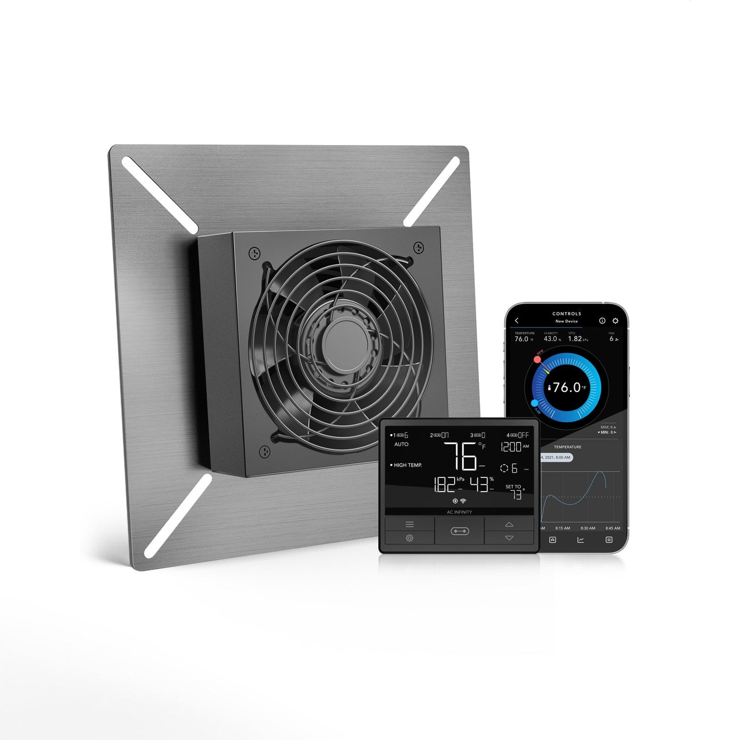 AC Infinity AIRTITAN T3, Crawlspace and Basement Ventilation Fan 6", WiFi-Integrated Controls, IP-55 Rated - Midwest Grow LLC