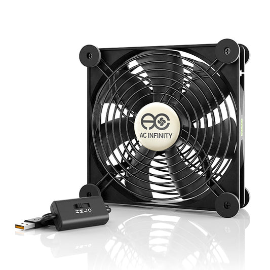 AC Infinity MULTIFAN S4, Quiet USB Cooling Fan, 140mm - Midwest Grow LLC