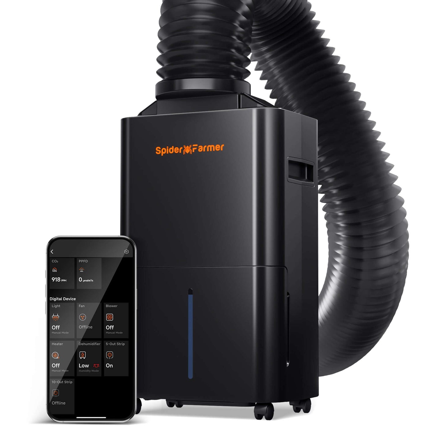Spider Farmer 32 Pint Dehumidifier with Drain Hose - Midwest Grow LLC