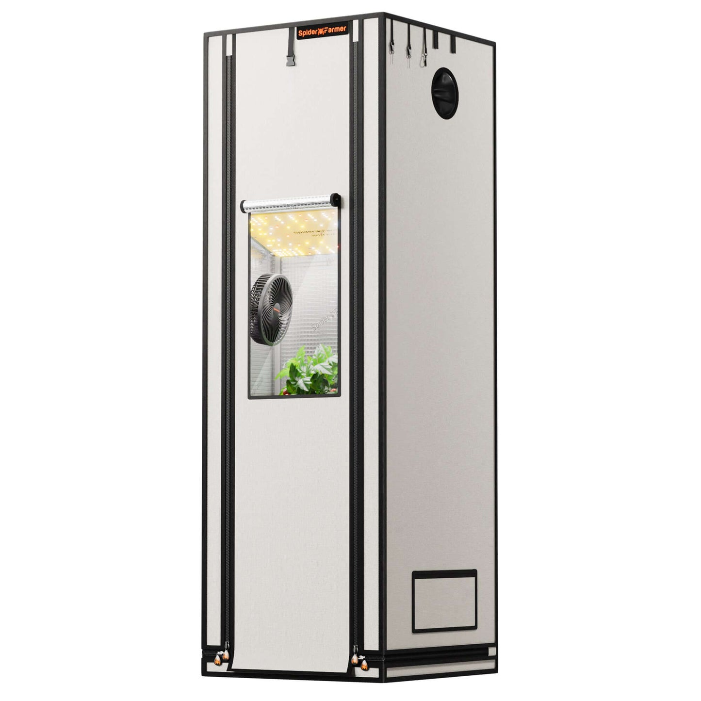 Spider Farmer 2' x 2' x 6' (60 x 60 x 180 cm) Pro White Indoor Grow Tent - Midwest Grow LLC