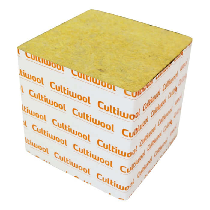 Cultiwool 8" x 8" x 8" Blocks of Cultilene Rockwool - Case of 18 - Midwest Grow LLC
