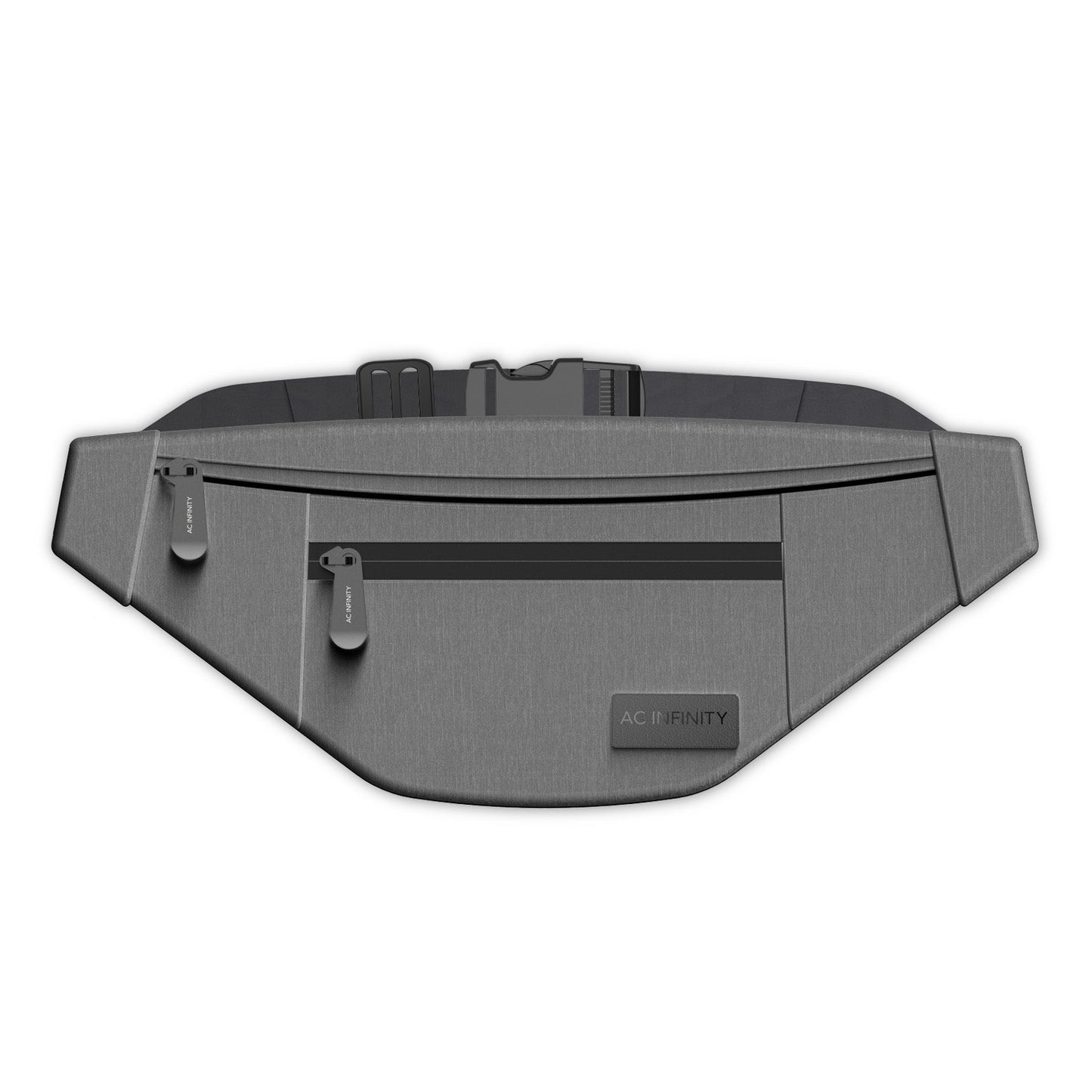 AC Infinity Smell Proof Belt Bag, Gray, with 900D Nylon Fabric and Carbon Filter Lining