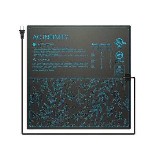 AC Infinity SUNCORE A5, Seedling Heat Mat, IP-67 Waterproof, 20" x 20.75" - Midwest Grow LLC