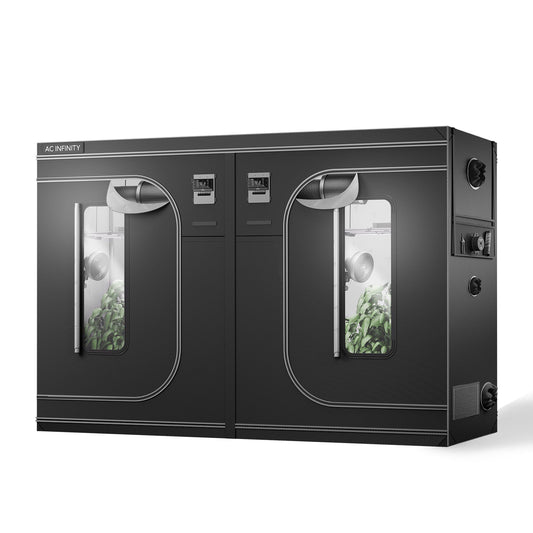 AC Infinity CLOUDLAB 816, Advance Grow Tent 10x5, 2000D Diamond Mylar Canvas, 120" x 60" x 80" - Midwest Grow LLC