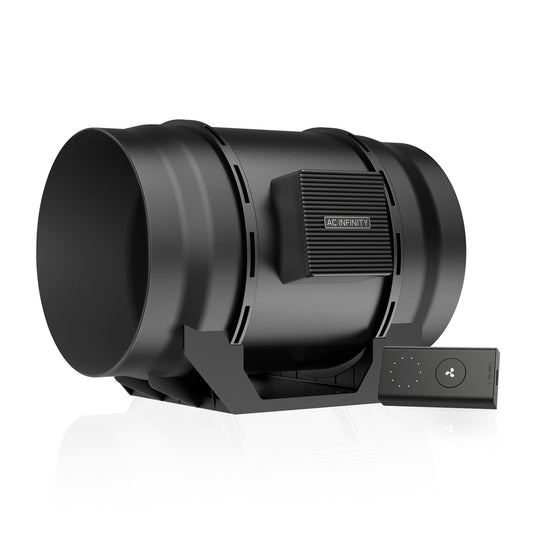 AC Infinity CLOUDLINE LITE A8, Quiet Inline Fan with Speed Controller, 8-Inch - Midwest Grow LLC