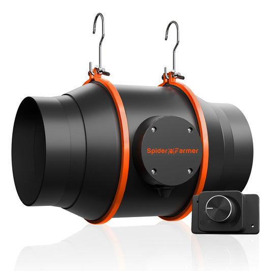 Spider Farmer 6" Inline Duct Fan with Speed Controller - Midwest Grow LLC