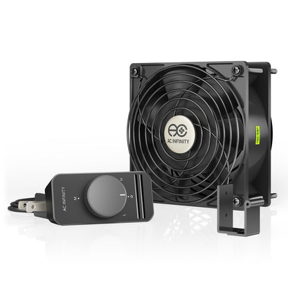 AC Infinity AXIAL S1238, Muffin 120V AC Cooling Fan, 120mm x 120mm x 38mm - Midwest Grow LLC