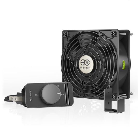AC Infinity AXIAL S1238, Muffin 120V AC Cooling Fan, 120mm x 120mm x 38mm - Midwest Grow LLC