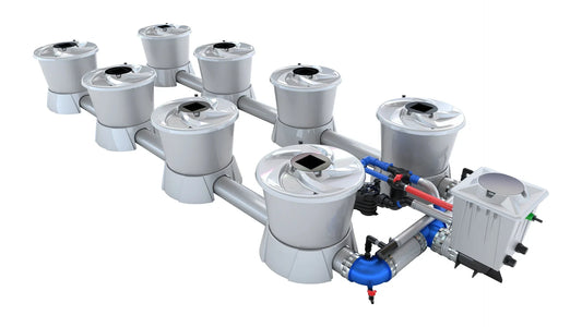 ALIEN Hydroponics V-SYSTEM 8 Pot 2 Row Kit - Midwest Grow LLC