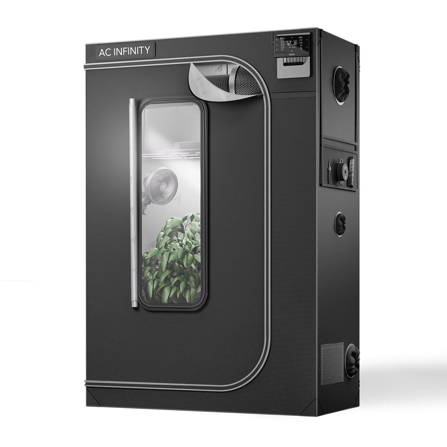 AC Infinity CLOUDLAB 642, Advance Grow Tent 4x2, 2000D Diamond Mylar Canvas, 48" x 24" x 72" - Midwest Grow LLC