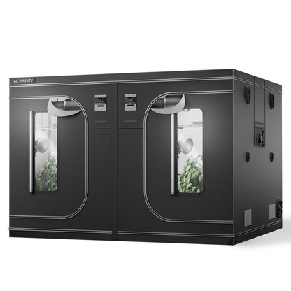 AC Infinity CLOUDLAB 811, Advance Grow Tent 10x10, 2000D Diamond Mylar Canvas, 120" x 120" x 80" - Midwest Grow LLC