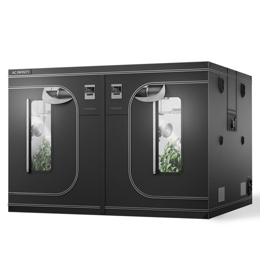 AC Infinity CLOUDLAB 811, Advance Grow Tent 10x10, 2000D Diamond Mylar Canvas, 120" x 120" x 80" - Midwest Grow LLC