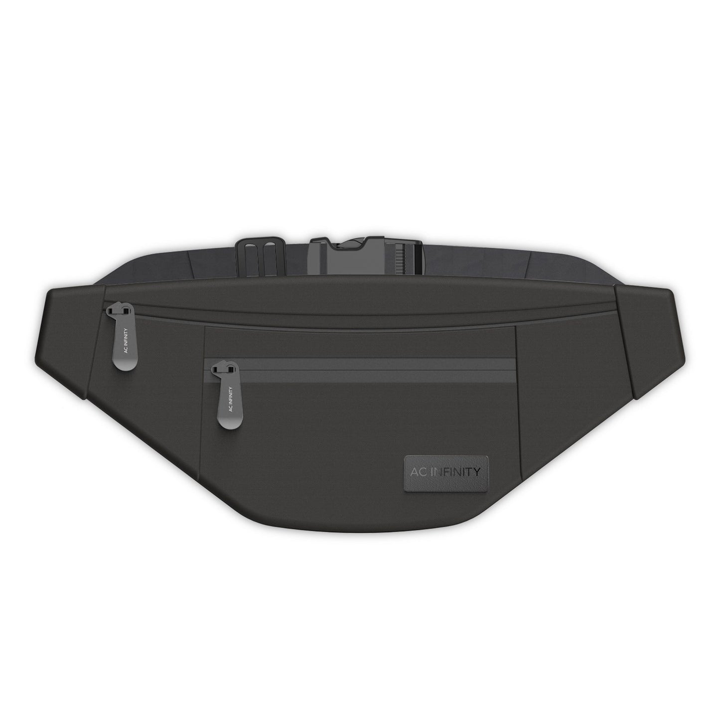 AC Infinity Smell Proof Belt Bag, Black, with 900D Nylon Fabric and Carbon Filter Lining - Midwest Grow LLC