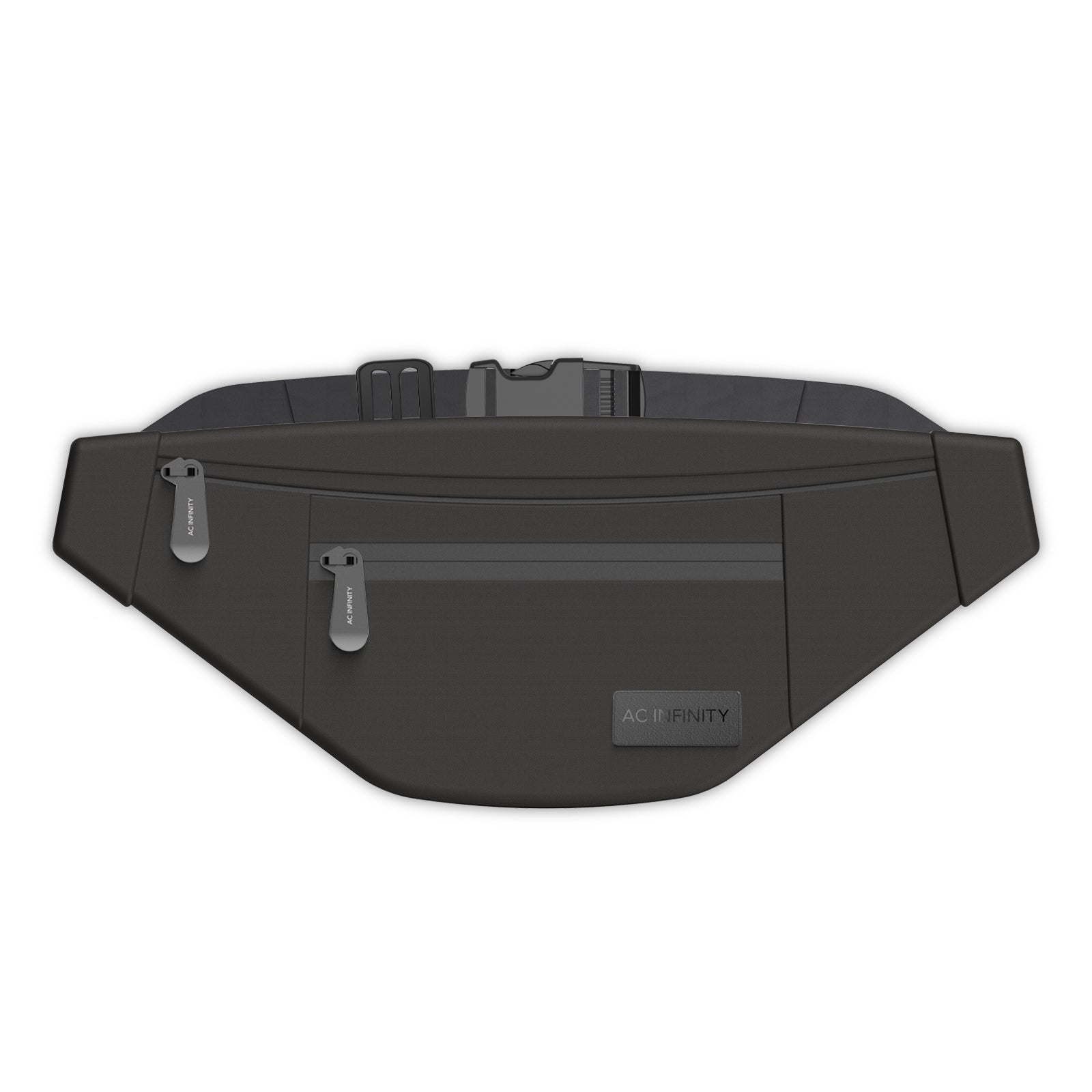 AC Infinity Smell Proof Belt Bag, Black, with 900D Nylon Fabric and Carbon Filter Lining - Midwest Grow LLC