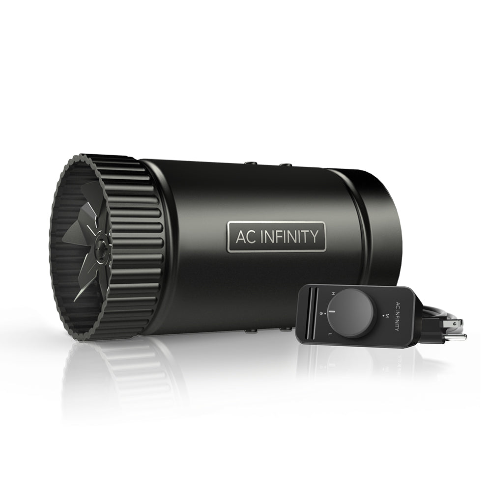 AC Infinity RAXIAL S4, Inline Booster Duct Fan with Speed Controller, 4-Inch - Midwest Grow LLC