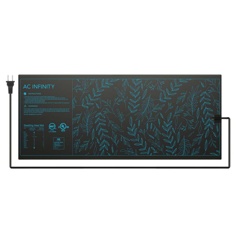 AC Infinity SUNCORE A7, Seedling Heat Mat, IP-67 Waterproof, 48" x 20.75" - Midwest Grow LLC