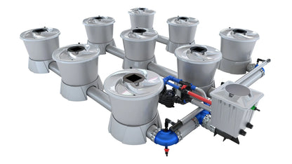 ALIEN Hydroponics V-SYSTEM 9 Pot 3 Row Kit - Midwest Grow LLC