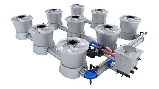 ALIEN Hydroponics V-SYSTEM 9 Pot 3 Row Kit - Midwest Grow LLC