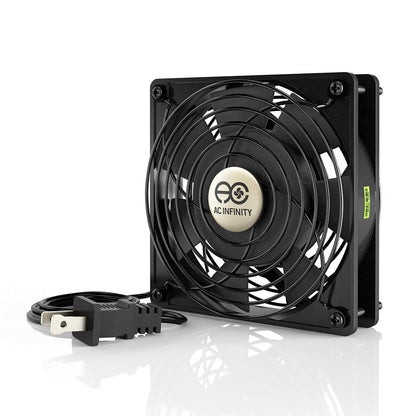 AC Infinity AXIAL 1225, Muffin 120V AC Cooling Fan, 120mm x 120mm x 25mm, Low Speed - Midwest Grow LLC