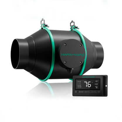 Mars Hydro 4" Inline Duct Fan with Temperature and Humidity Controller - Midwest Grow LLC