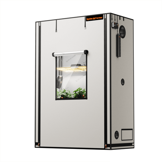 Spider Farmer 4' 8" x 2' 4" x 6' 6" (140 x 70 x 200 cm) Pro White Indoor Grow Tent - Midwest Grow LLC