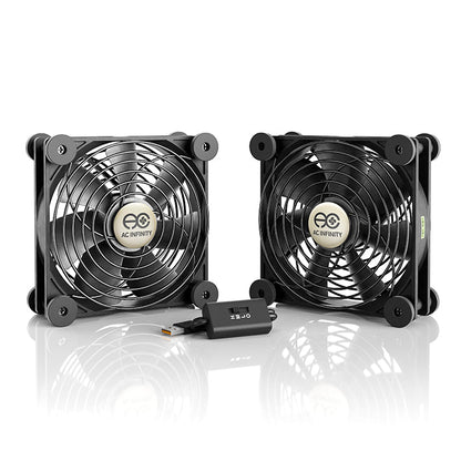 AC Infinity MULTIFAN S7, Quiet USB Cooling Fan, Dual 120mm - Midwest Grow LLC