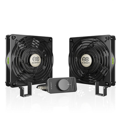 AC Infinity AXIAL S1225D, Muffin 120V AC Cooling Fan, Dual 120mm x 120mm x 25mm - Midwest Grow LLC
