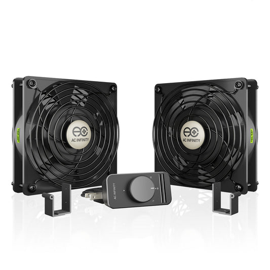 AC Infinity AXIAL S1225D, Muffin 120V AC Cooling Fan, Dual 120mm x 120mm x 25mm - Midwest Grow LLC