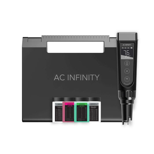 AC Infinity Hydroponic Meter PRO Kit, All-in-One pH Pen, Interchangeable Probe - Midwest Grow LLC
