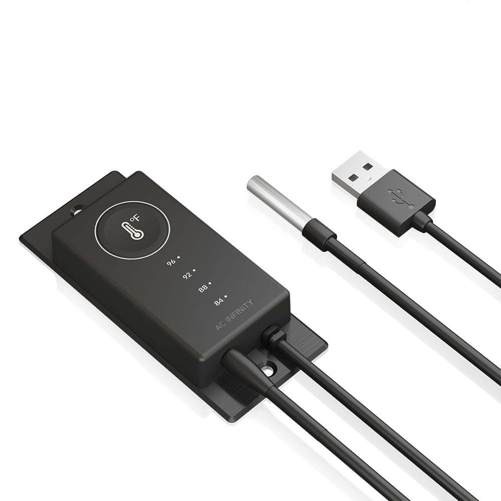 AC Infinity CONTROLLER 1, Pre-Set Thermal Trigger for USB Fans and Devices - Midwest Grow LLC