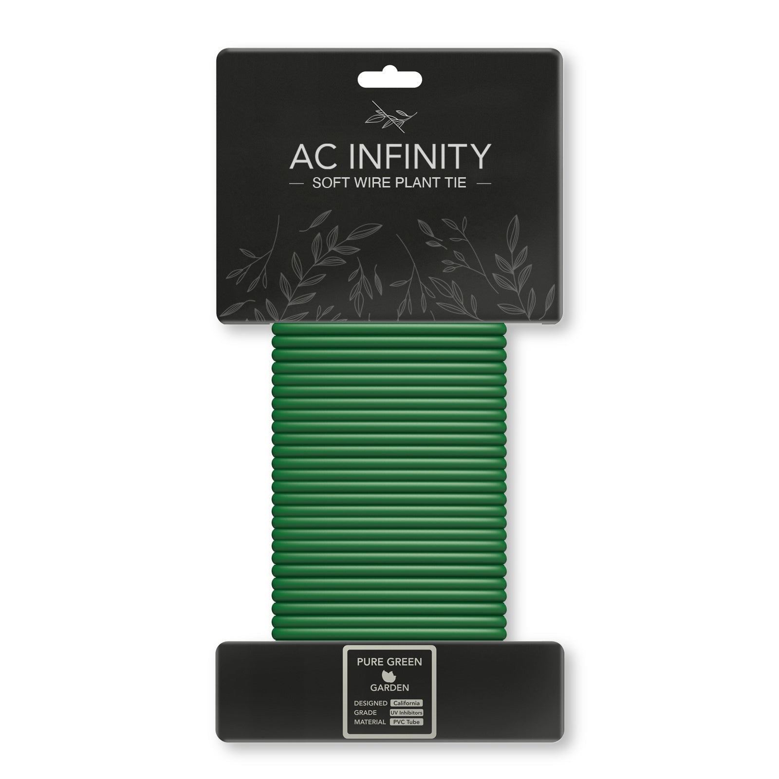 AC Infinity Soft Twist Ties, Thick Rubberized Texture, 10m - Midwest Grow LLC