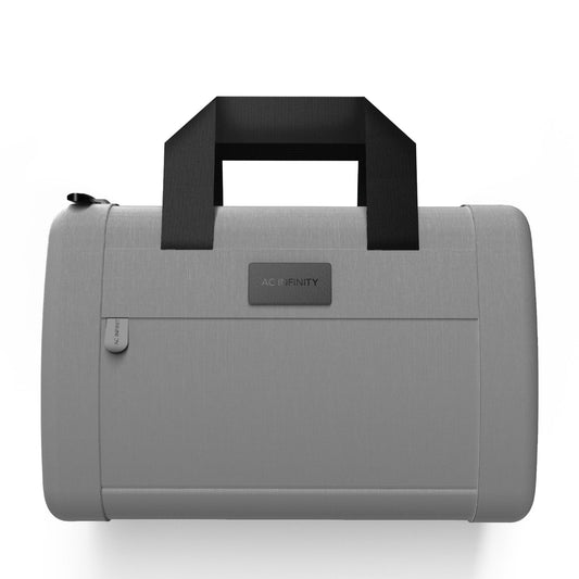AC Infinity Smell Proof Handbag, Gray, with 900D Nylon Fabric and Carbon Filter Lining - Midwest Grow LLC
