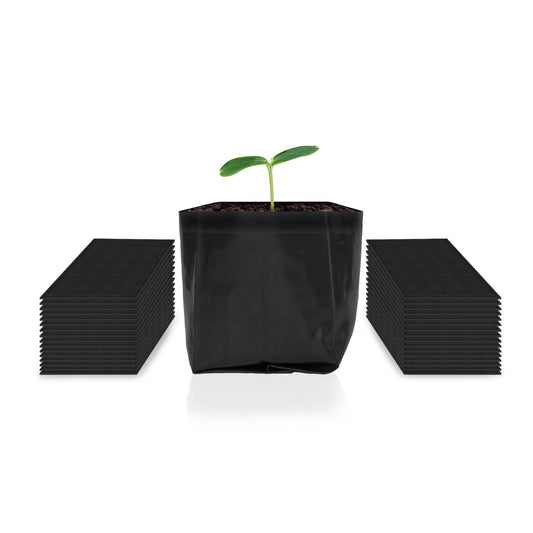 AC Infinity Nursery Bags 1 Gallon, Non-Woven Fabric Growing Pouches, 50-Pack - Midwest Grow LLC